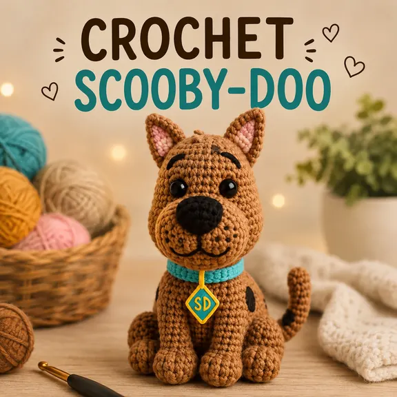 Finished amigurumi animal from the pattern vault