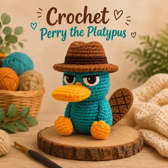 Finished amigurumi animal from the pattern vault